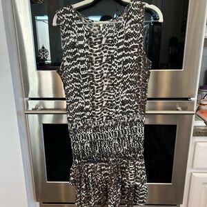 Maje azalea animal print ruffled Mini Dress size 3 GUC